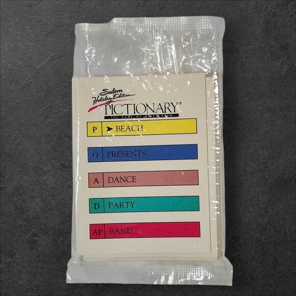 Vintage 1991 Salem Holiday Edition Pictionary Travel Game Tobacco Promo Complete - Picture 3 of 8